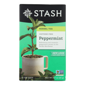 Stash Tea - Herbal - Peppermint - 20 Bags - Case Of 6 Stash Tea - Herbal - Peppermint - 20 Bags - Case Of 6