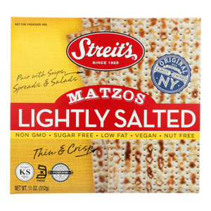 Streit's Matzos - Lightly Salted - Case Of 12 - 11 Oz. Streit's Matzos - Lightly Salted - Case Of 12 - 11 Oz.