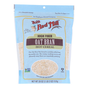 Bob's Red Mill - Oat Bran Hot Cereal - Case Of 4-18 Oz. Bob's Red Mill - Oat Bran Hot Cereal - Case Of 4-18 Oz.