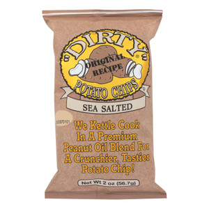 Dirty Chips - Potato Chips - Sea Salted - Case Of 25 - 2 Oz. Dirty Chips - Potato Chips - Sea Salted - Case Of 25 - 2 Oz.