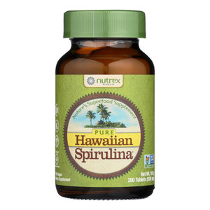 Nutrex Hawaii Pure Hawaiian Spirulina Pacifica - 500 Mg - 200 Tablets Nutrex Hawaii Pure Hawaiian Spirulina Pacifica - 500 Mg - 200 Tablets
