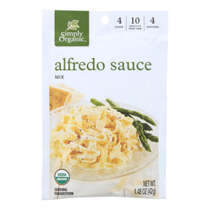 Simply Organic Alfredo Seasoning Mix - Case Of 12 - 1.48 Oz. Simply Organic Alfredo Seasoning Mix - Case Of 12 - 1.48 Oz.