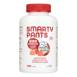 Smartypants Gummy Vitamin - Kids Complete - Cherry - 120 Count Smartypants Gummy Vitamin - Kids Complete - Cherry - 120 Count