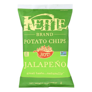 Kettle Brand - Potato Chips Jalapeno - Case Of 9 - 13 Oz Kettle Brand - Potato Chips Jalapeno - Case Of 9 - 13 Oz