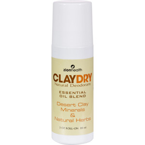 Zion Health Clay Dry Natural Deodorant - 3 Oz Zion Health Clay Dry Natural Deodorant - 3 Oz