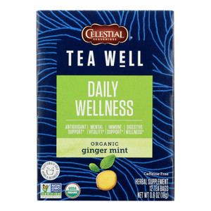 Teawell - Tea Ginger Mint - Case Of 6-12 Ct Teawell - Tea Ginger Mint - Case Of 6-12 Ct