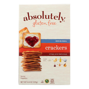 Absolutely Gluten Free - Crackers - Original - Case Of 12 - 4.4 Oz. Absolutely Gluten Free - Crackers - Original - Case Of 12 - 4.4 Oz.