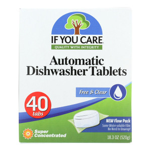 If You Care Automatic Dishwasher Tabs - 40 Count - Case Of 8 If You Care Automatic Dishwasher Tabs - 40 Count - Case Of 8
