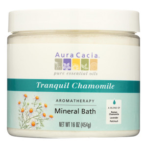 Aura Cacia - Aromatherapy Mineral Bath Tranquility Chamomile - 16 Oz Aura Cacia - Aromatherapy Mineral Bath Tranquility Chamomile - 16 Oz