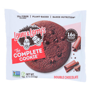 Lenny And Larry's The Complete Cookie - Double Chocolate - 4 Oz - Case Of 12 Lenny And Larry's The Complete Cookie - Double Chocolate - 4 Oz - Case Of 12