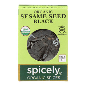 Spicely Organics - Organic Sesame Seed - Black - Case Of 6 - 0.45 Oz. Spicely Organics - Organic Sesame Seed - Black - Case Of 6 - 0.45 Oz.