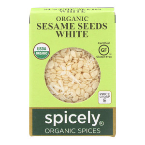 Spicely Organics - Organic Sesame Seed - White - Case Of 6 - 0.45 Oz. Spicely Organics - Organic Sesame Seed - White - Case Of 6 - 0.45 Oz.