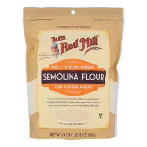Bob's Red Mill - Flour Semolina - Case Of 4-24 Oz Bob's Red Mill - Flour Semolina - Case Of 4-24 Oz