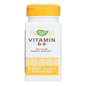 Nature's Way - Vitamin B-6 - 100 Mg - 100 Capsules Nature's Way - Vitamin B-6 - 100 Mg - 100 Capsules
