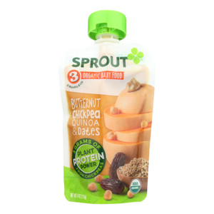 Sprout Foods Inc - Baby Food Btrnut Chckpea - Case Of 6 - 4 Oz Sprout Foods Inc - Baby Food Btrnut Chckpea - Case Of 6 - 4 Oz