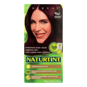 Naturtint Hair Color - Permanent - 4m - Mahogany Chestnut - 5.28 Oz Naturtint Hair Color - Permanent - 4m - Mahogany Chestnut - 5.28 Oz