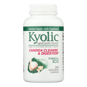 Kyolic - Aged Garlic Extract Candida Cleanse And Digestion Formula102 - 200 Vegetarian Capsules Kyolic - Aged Garlic Extract Candida Cleanse And Digestion Formula102 - 200 Vegetarian Capsules