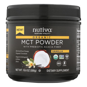 Nutiva - Powder Mct Vanilla - 1 Each - 10.6 Oz Nutiva - Powder Mct Vanilla - 1 Each - 10.6 Oz
