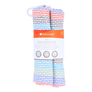 Full Circle Home Tidy Dish Cloths - 12 Inch X 12 Inch - 3 Pack Full Circle Home Tidy Dish Cloths - 12 Inch X 12 Inch - 3 Pack