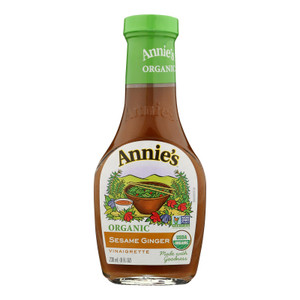 Annie's Naturals Vinaigrette Organic Sesame Ginger - Case Of 6 - 8 Fl Oz. Annie's Naturals Vinaigrette Organic Sesame Ginger - Case Of 6 - 8 Fl Oz.