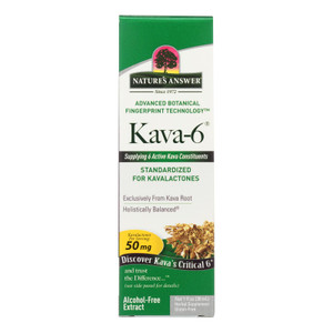Nature's Answer - Kava 6 Extract - Alcohol Free - 1 Oz Nature's Answer - Kava 6 Extract - Alcohol Free - 1 Oz