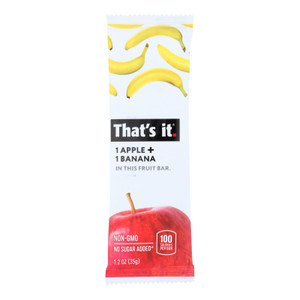 That's It Fruit Bar - Apple And Banana - Case Of 12 - 1.2 Oz That's It Fruit Bar - Apple And Banana - Case Of 12 - 1.2 Oz