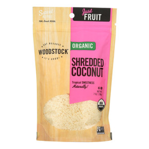 Woodstock Organic Shredded Coconut - Case Of 8 - 7 Oz Woodstock Organic Shredded Coconut - Case Of 8 - 7 Oz