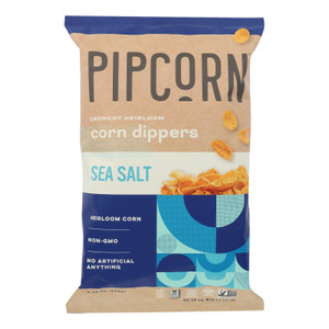Pipcorn - Chps Corn Dippers Sea Salt - Case Of 12 - 9.25 Oz Pipcorn - Chps Corn Dippers Sea Salt - Case Of 12 - 9.25 Oz