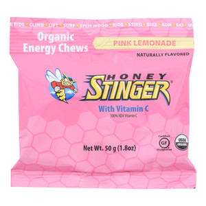 Honey Stinger Energy Chews - Pink Lemonade - Case Of 12 - 1.8 Oz. Honey Stinger Energy Chews - Pink Lemonade - Case Of 12 - 1.8 Oz.