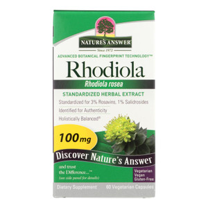 Nature's Answer - Rhodiola Root Extract - 60 Vegetarian Capsules Nature's Answer - Rhodiola Root Extract - 60 Vegetarian Capsules