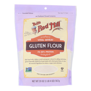 Bob's Red Mill - Flour Gluten - Case Of 4-20 Oz Bob's Red Mill - Flour Gluten - Case Of 4-20 Oz