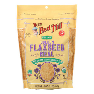 Bob's Red Mill - Organic Flaxseed Meal - Golden - Case Of 4 - 16 Oz Bob's Red Mill - Organic Flaxseed Meal - Golden - Case Of 4 - 16 Oz