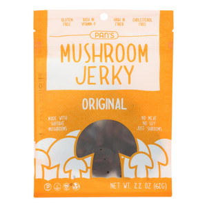 Pan's - Mushroom Jerky Original - Case Of 6-2.2 Oz Pan's - Mushroom Jerky Original - Case Of 6-2.2 Oz