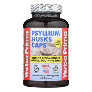 Yerba Prima Psyllium Husks Caps - 180 Capsules Yerba Prima Psyllium Husks Caps - 180 Capsules