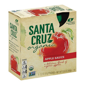 Santa Cruz Organic Apple Sauce - Case Of 6 - 3.2 Oz. Santa Cruz Organic Apple Sauce - Case Of 6 - 3.2 Oz.