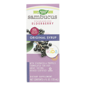 Nature's Way - Original Sambucus For Kids - Standardized Elderberry - 4 Fl Oz Nature's Way - Original Sambucus For Kids - Standardized Elderberry - 4 Fl Oz