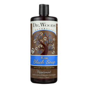 Dr. Woods Naturals Black Soap - Shea Vision - Peppermint - 32 Oz Dr. Woods Naturals Black Soap - Shea Vision - Peppermint - 32 Oz