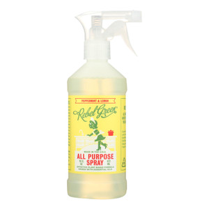 Rebel Green All Purpose Spray - Peppermint Lemon - Case Of 4 - 16 Fl Oz Rebel Green All Purpose Spray - Peppermint Lemon - Case Of 4 - 16 Fl Oz
