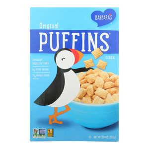 Barbara's Bakery - Puffins Cereal - Original - Case Of 12 - 10 Oz. Barbara's Bakery - Puffins Cereal - Original - Case Of 12 - 10 Oz.