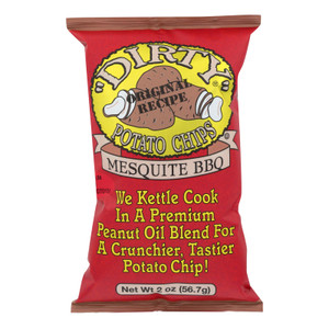 Dirty Chips - Potato Chips - Mesquite Bbq - Case Of 25 - 2 Oz. Dirty Chips - Potato Chips - Mesquite Bbq - Case Of 25 - 2 Oz.