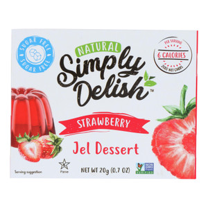 Simply Delish Jel Dessert - Strawberry - Case Of 6 - 1.6 Oz. Simply Delish Jel Dessert - Strawberry - Case Of 6 - 1.6 Oz.