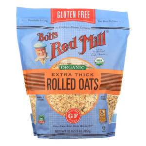 Bob's Red Mill - Organic Thick Rolled Oats - Gluten Free - Case Of 4-32 Oz Bob's Red Mill - Organic Thick Rolled Oats - Gluten Free - Case Of 4-32 Oz