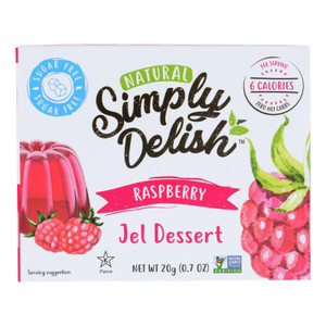 Simply Delish Jel Dessert - Raspberry - Case Of 6 - .7 Oz.