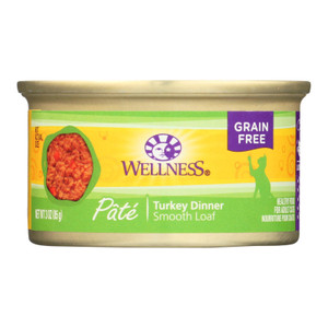 Wellness Pet Products Cat Food - Turkey Recipe - Case Of 24 - 3 Oz. Wellness Pet Products Cat Food - Turkey Recipe - Case Of 24 - 3 Oz.