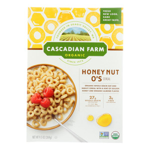 Cascadian Farm Organic Cereal - Honey Nut Os - Case Of 12 - 9.5 Oz Cascadian Farm Organic Cereal - Honey Nut Os - Case Of 12 - 9.5 Oz