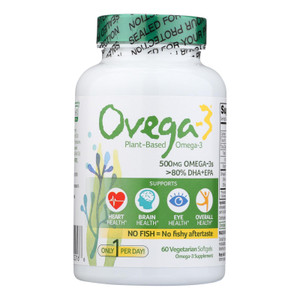 Amerifit Nutrition Ovega-3 - 500 Mg - 60 Vegetarian Softgels Amerifit Nutrition Ovega-3 - 500 Mg - 60 Vegetarian Softgels