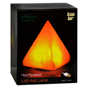 Himalayan Salt Pyramid Salt Lamp - Usb - 3.5 In Himalayan Salt Pyramid Salt Lamp - Usb - 3.5 In