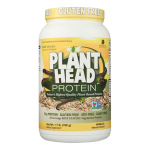 Genceutic Naturals Plant Head Protein - Vanilla - 1.65 Lb Genceutic Naturals Plant Head Protein - Vanilla - 1.65 Lb
