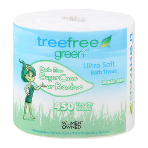 Green 2 - Bath Tissue 450 Sht 2ply - Case Of 24 - 1 Roll Green 2 - Bath Tissue 450 Sht 2ply - Case Of 24 - 1 Roll
