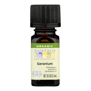Aura Cacia - Organic Geranium - .25 Oz Aura Cacia - Organic Geranium - .25 Oz